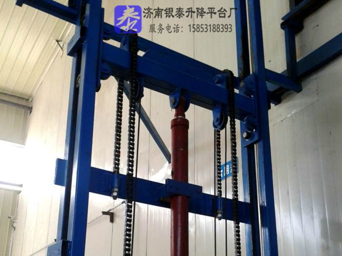 液压式升降货梯工作原理