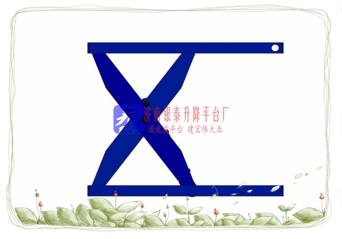 剪叉式升降机构受力分析之剪叉臂受力分析图