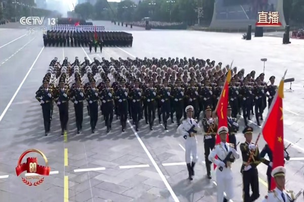热烈庆祝中国人民抗日战争暨世界反法西斯胜利80周年大会胜利召开
