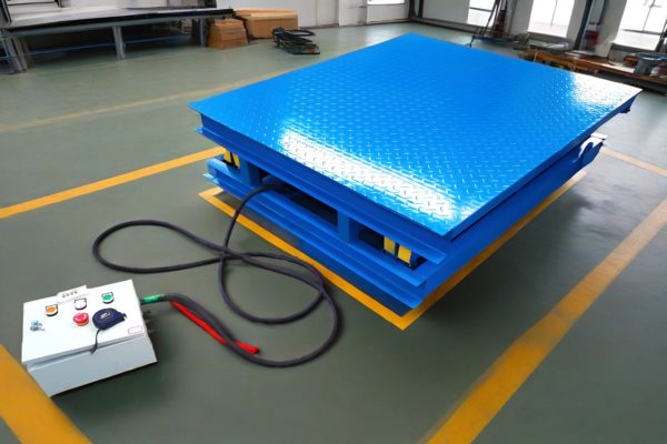 小型液压升降机实地应用效果图