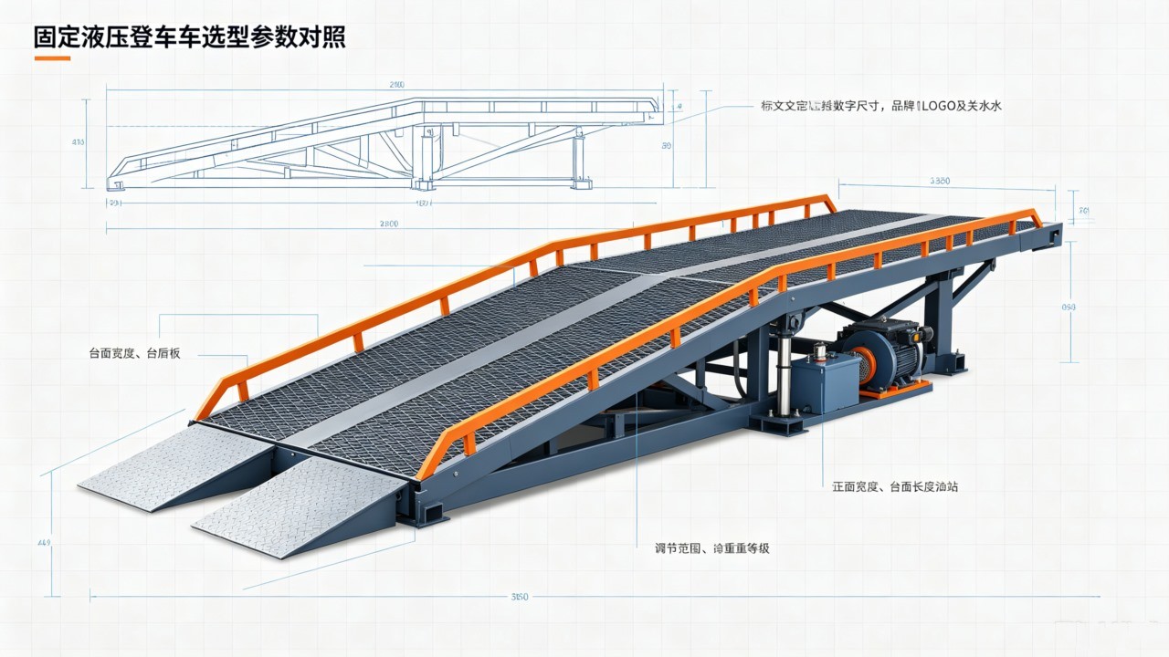 液压登车桥选型参数图