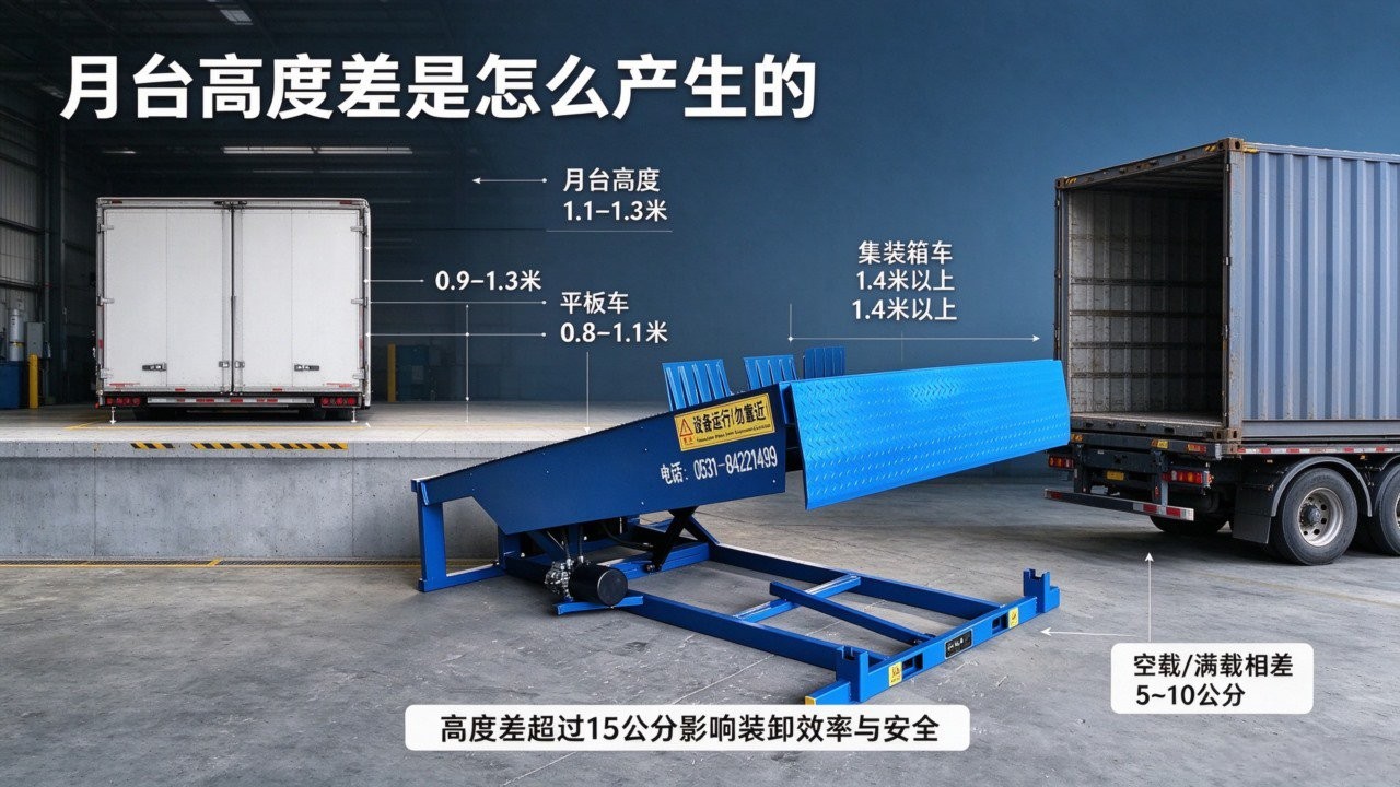 月台高度差多少需要装登车桥?选型先看这3点